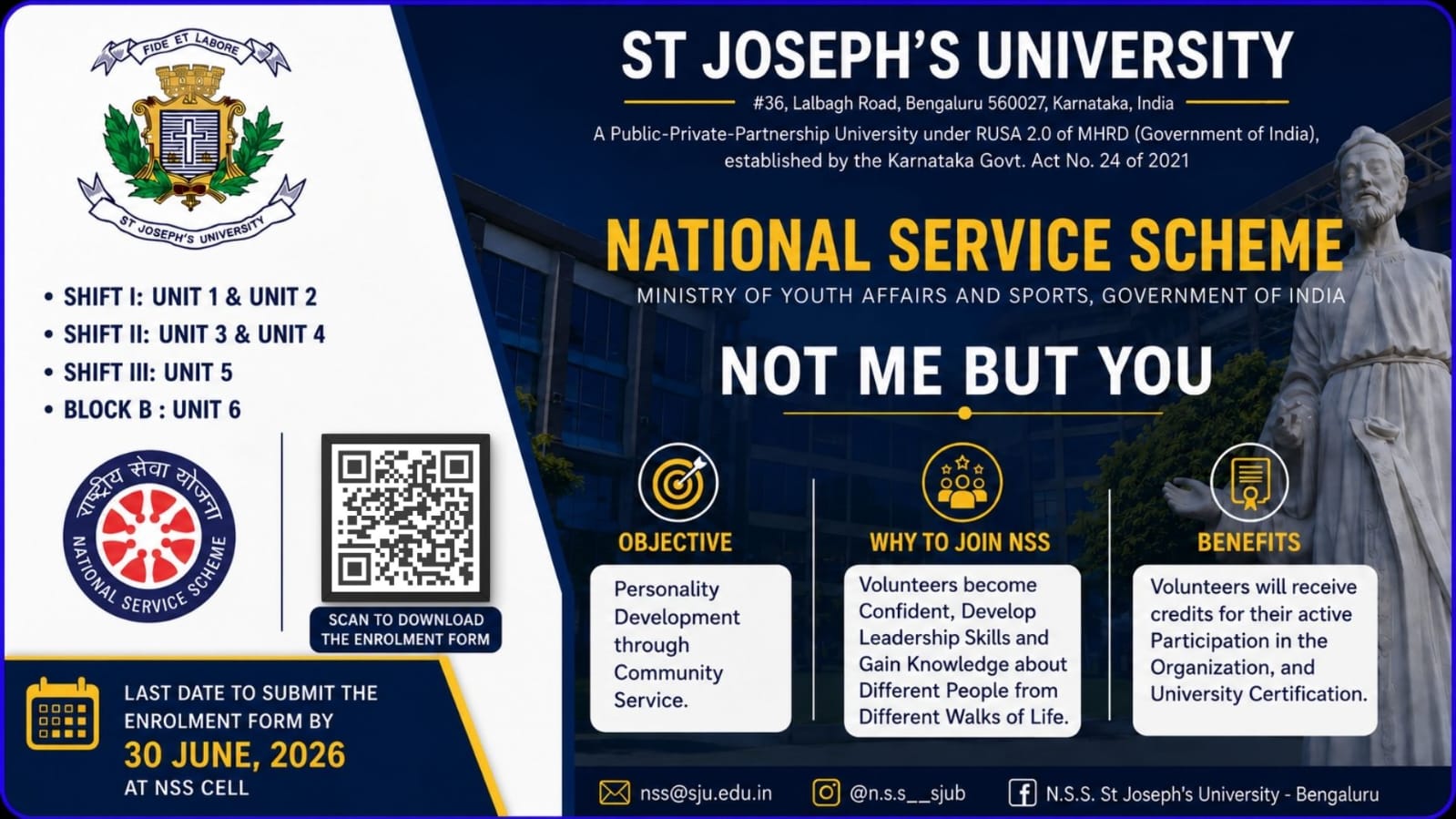 18 June 2026: NATIONAL SERVICE SCHEME ENROLMENT FORM (2026-2027)